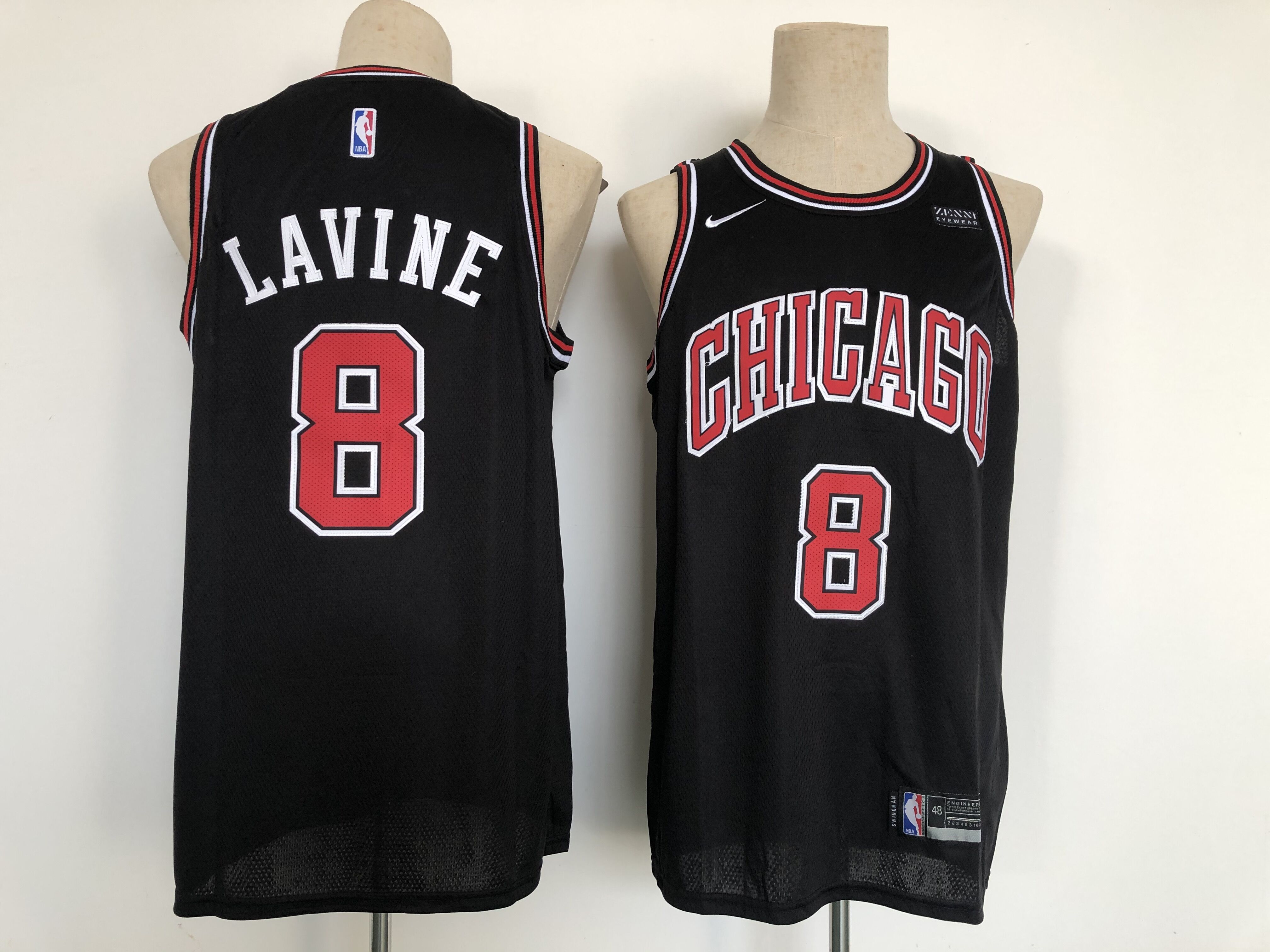 Men Chicago Bulls 8 Lavine Black Nike 2022 Game NBA Jersey